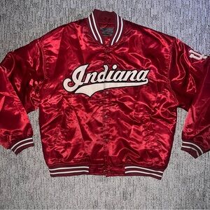 Indiana University Vintage Satin Bomber Jacket